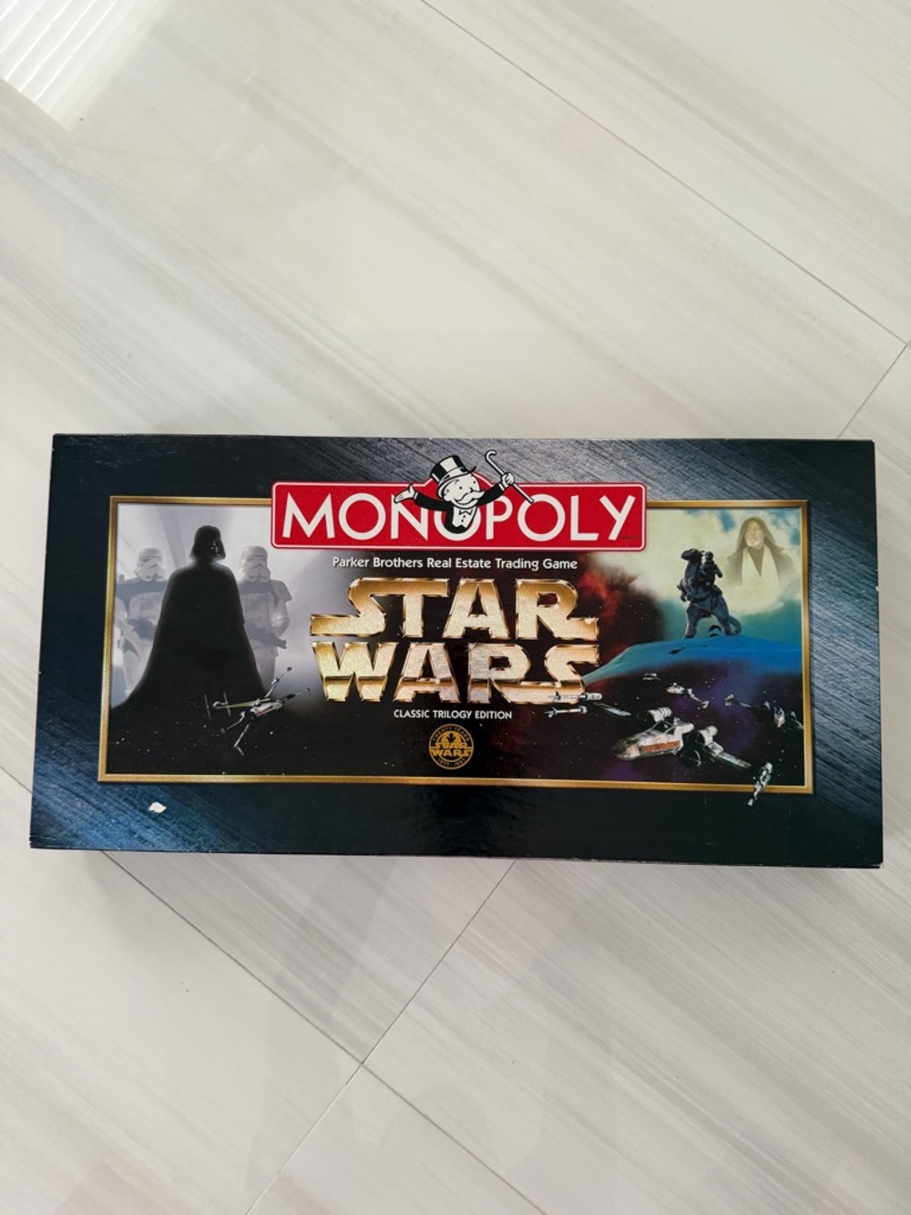 Star Wars Monopoly Game Set with Blue, Yellow, Gold Banknotes